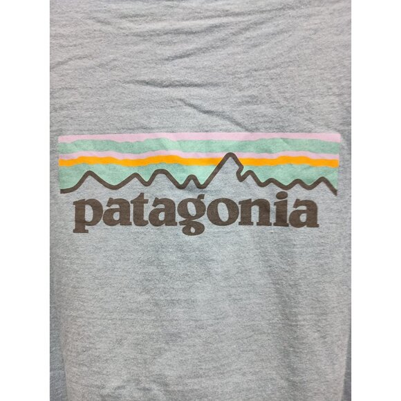 Patagonia Responsibili Tee Mens XL Blue Long Sleeve Classic Graphic Logo - Picture 8 of 11